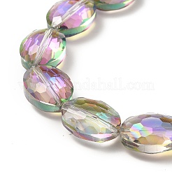Transparent Electroplate Glass Beads Strands&nbsp;EGLA-E030-01F-01
