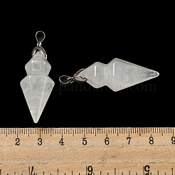 Natural Quartz Crystal Pointed Pendants&nbsp;G-F766-08AS-08