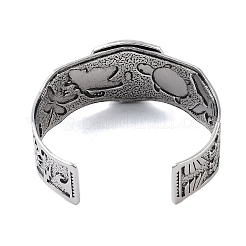 Constellation Alloy Open Cuff Bangles for Women Men&nbsp;BJEW-C064-01AS-05