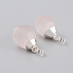 Natural Rose Quartz Pendants&nbsp;G-G845-07S-11