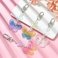 Acrylic Butterfly Pendant Decorations&nbsp;HJEW-JM01569