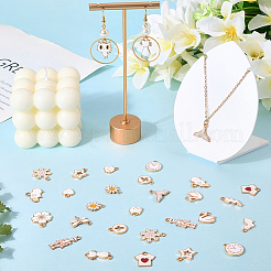 40Pcs 20 Styles Alloy Enamel Pendants&nbsp;ENAM-SC0009-99