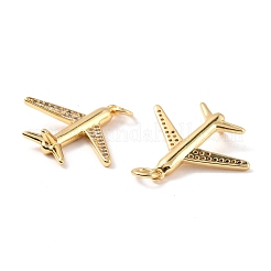 Rack Plating Brass Micro Pave Cubic Zirconia Pendants&nbsp;KK-B054-02