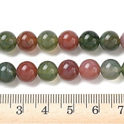 Natural Indian Agate Bead Strands&nbsp;G-J358-02-8mm