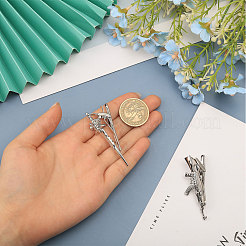 2Pcs 2 Style Brass Tie Clip&nbsp;FIND-CA0008-55