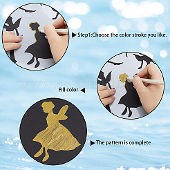 12Pcs 12 Style Plastic Drawing Stencil&nbsp;DIY-GF0006-88