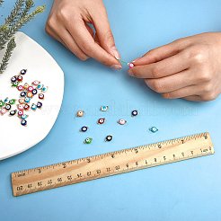 40Pcs 10 Colors PVD Vacuum Plating 304 Stainless Steel Enamel Links/Connectors&nbsp;STAS-SZ0001-50