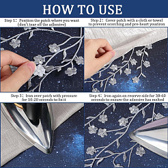 6Pcs Cotton Embroidery Ornament Accessories&nbsp;AJEW-GF0014-16B