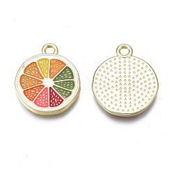 Rack Plating Alloy Enamel Pendants&nbsp;LS-ENAM-N051-25