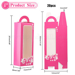 20Pcs Lovely Girl Paper Gift Storage Boxes&nbsp;CON-WH0093-06