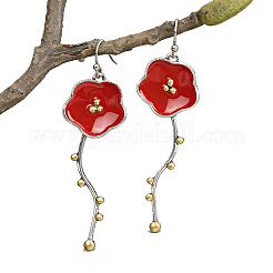 Alloy Enamel Dangle Earrings for Women&nbsp;WG98B65-01