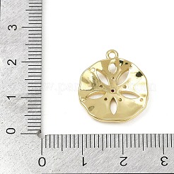 Brass Micro Pave Cubic Zirconia Pendants&nbsp;KK-M322-38G