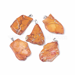 Natural Regalite/Imperial Jasper/Sea Sediment Jasper Pendants&nbsp;G-S299-34