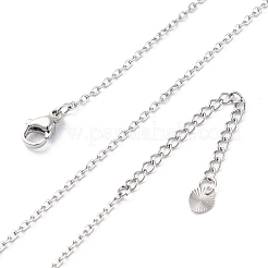Brass Cable Chain Necklaces&nbsp;NJEW-D302-82P