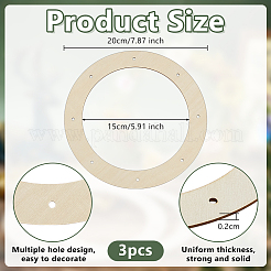 Unfinished Wood Wreath Frames&nbsp;DIY-WH0622-380