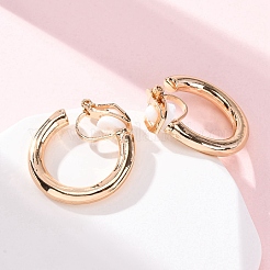 Alloy Silicone Clip-on Earrings&nbsp;EJEW-Z120-01G-02