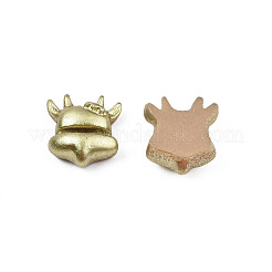 Spray Painted Opaque Resin Cabochons&nbsp;CRES-N027-12
