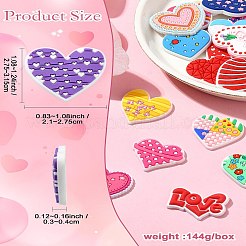 50Pcs 25 Styles PVC Plastic Cabochons&nbsp;FIND-CJ0002-94