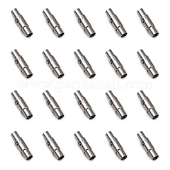 Tarnish Resistant Smooth 304 Stainless Steel Locking Tube Magnetic Clasps&nbsp;STAS-H019-5
