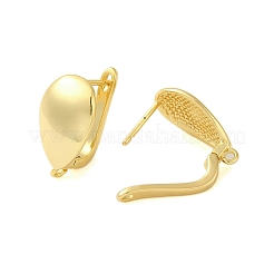 Brass Hoop Earrings Findings&nbsp;KK-B089-38G