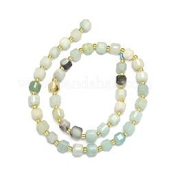 Natural Flower Amazonite Beads Strand&nbsp;G-I376-D33-01