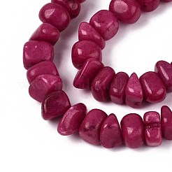 Dyed Natural Yellow Jade Beads Strands&nbsp;G-ZX005-13D