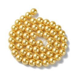 Eco-Friendly Glass Pearl Beads Strands&nbsp;HY-A008-8mm-RB112