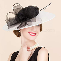 3Pcs 3 Colors Polyester Round Fascinator Hat Base for Millinery&nbsp;AJEW-FG0002-76