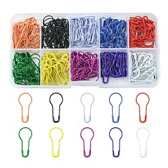300Pcs 10 Colors Spray Painted Iron Calabash Pins&nbsp;IFIN-YW0001-83