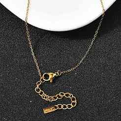 304 Stainless Steel Rectangle with Laser Cut 11:11 Pendant Necklaces for Women&nbsp;NJEW-Z091-16G-01