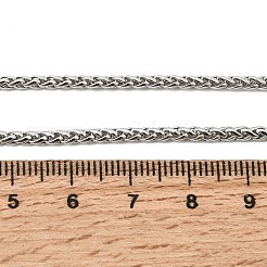 304 Stainless Steel Wheat Chain Necklaces for Unisex&nbsp;NJEW-K305-05P