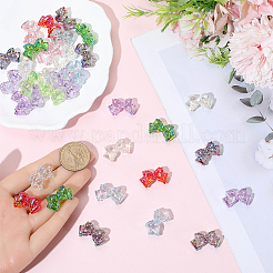 50Pcs UV Plating Transparent Acrylic Beads&nbsp;MACR-SC0002-56
