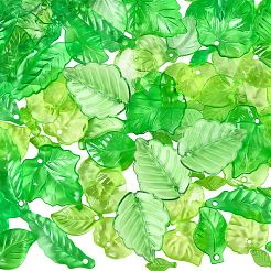 540Pcs 12 Styles Transparent Acrylic Pendants&nbsp;OACR-PA0001-50