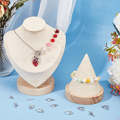 100Pcs 4 Styles Tibetan Style Alloy Toggle Clasps&nbsp;FIND-SC0008-04