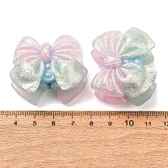 Luminous Opaque Resin & Rhinestone & Polymer Clay Beads&nbsp;RE-CBA1913-02J