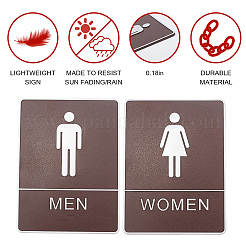 Acrylic Bathroom Sign Stickers&nbsp;DIY-GF0002-48