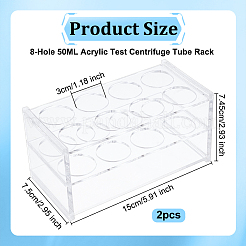 Rectangle Acrylic Test Centrifuge Tube Rack&nbsp;ODIS-WH0061-93
