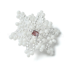 Christmas Seed Beads Beaded Charms&nbsp;PALLOY-MZ00297-04