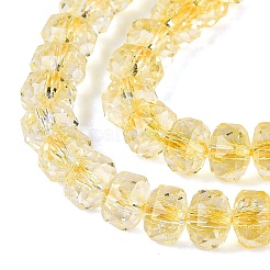 Crackle Transparent Glass Beads Strands&nbsp;GLAA-N068-03A-14