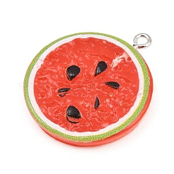 Opaque Resin Imitation Fruit Pendants&nbsp;RE-CBA3138-01A-P