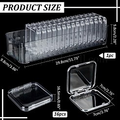 Cuboid Transparent Acrylic Box Organizer&nbsp;ODIS-WH0099-30