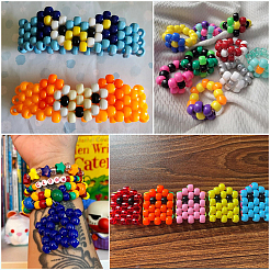 800Pcs Opaque Plastic Beads&nbsp;KY-SP0001-47E