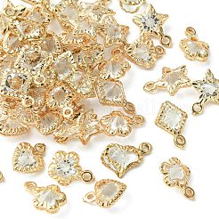 50Pcs 5 Style Rack Plating Iron Charms&nbsp;IFIN-YW0001-98