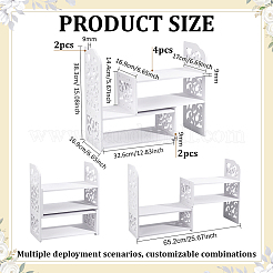 Wood-Plastic Composite Desktop Bookshelf&nbsp;ODIS-WH0099-211