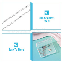 1Pc 304 Stainless Steel Cable Chain Necklaces&nbsp;NJEW-TA0001-24V