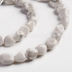 Natural Howlite Beads Strands&nbsp;X-G-D0002-B34