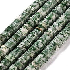 Natural Green Spot Jasper Beads Strands&nbsp;G-M420-A18-01
