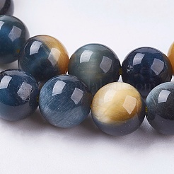 Natural Tiger Eye Bead Strands&nbsp;G-E468-E02-8mm