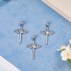 3Pcs 304 Stainless Steel Pendants&nbsp;STAS-BBC0007-70