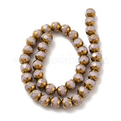 Opaque Solid Color Glass Beads Strands&nbsp;GLAA-G098-02C